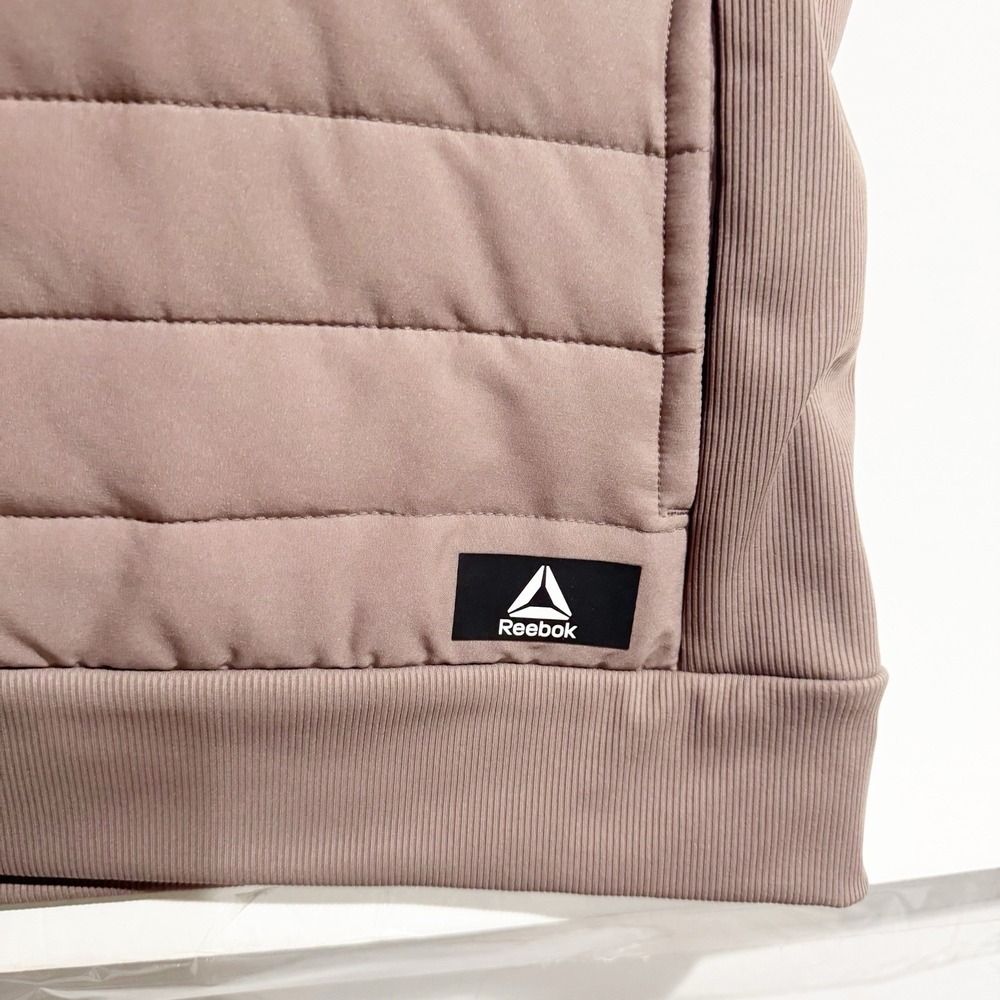 Adidas Womens Large Purple Quilted Zip Up Puffer Vest with Pockets - Picture 6 of 6